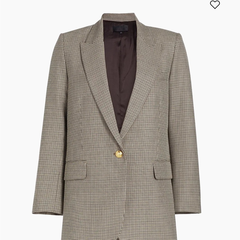 Nili Lotan Diane Houndstooth Wool Blazer